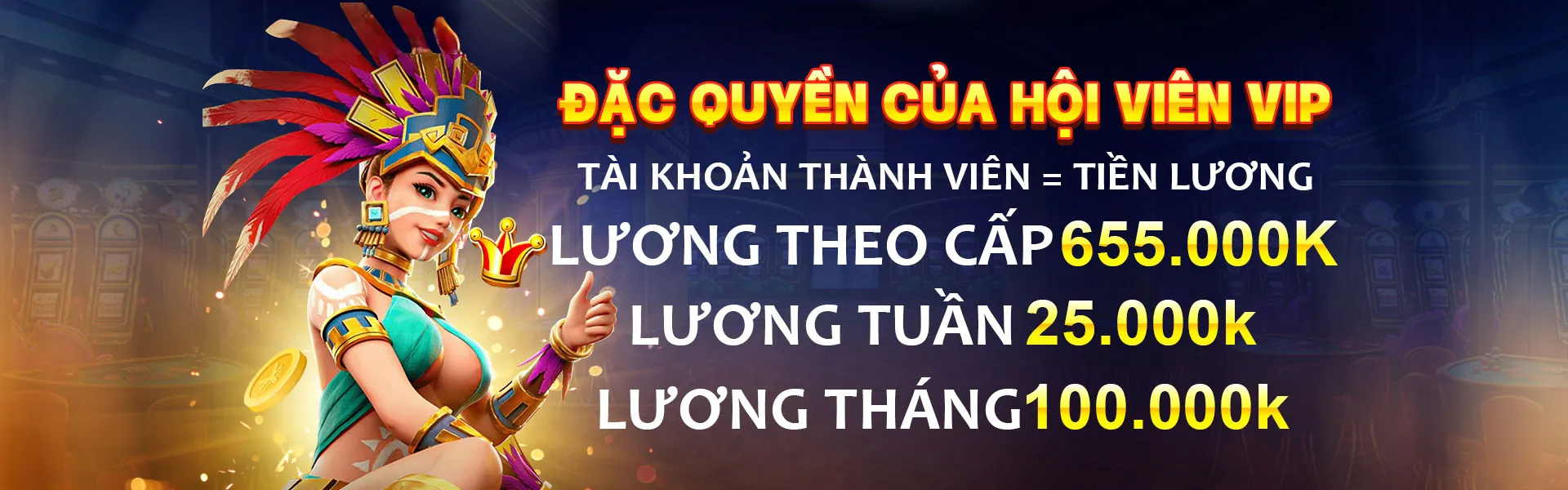Hình ảnh sang trọng của chương trình VIP mb6666 khuyến mãi